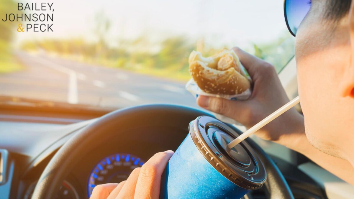 eating while driving statistics