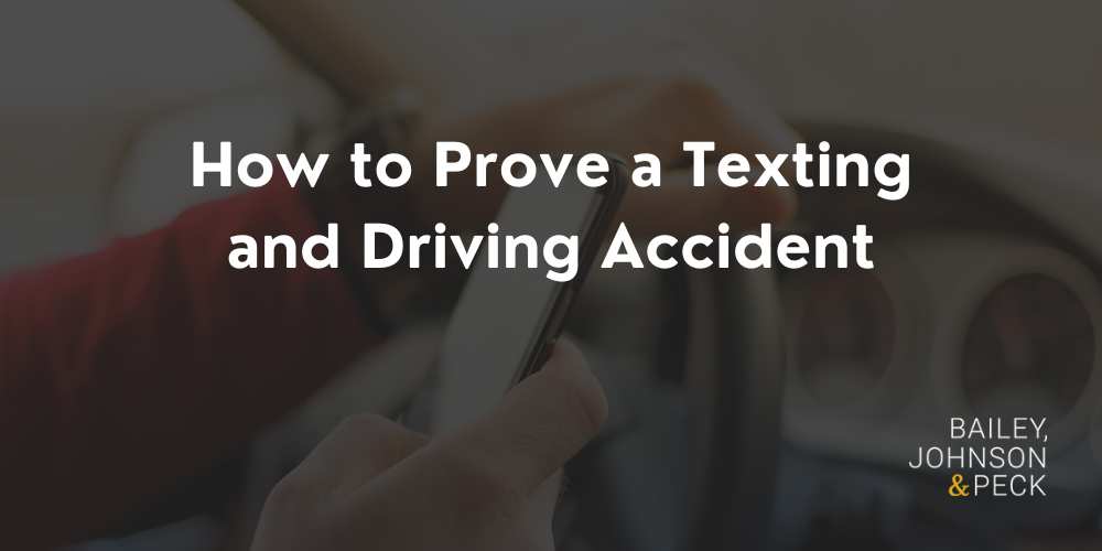 how to prove a texting and driving accident in new york